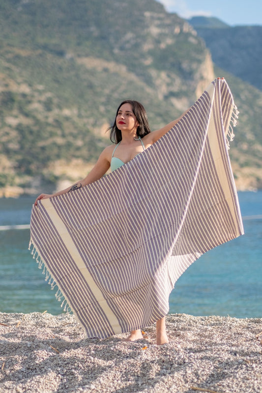 Beach Towel Marmara - purple
