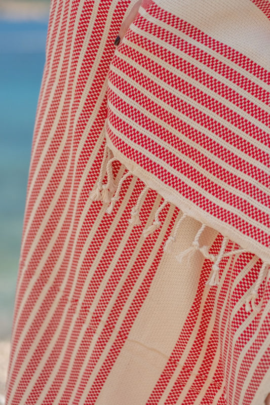 Beach Towel Marmara - red