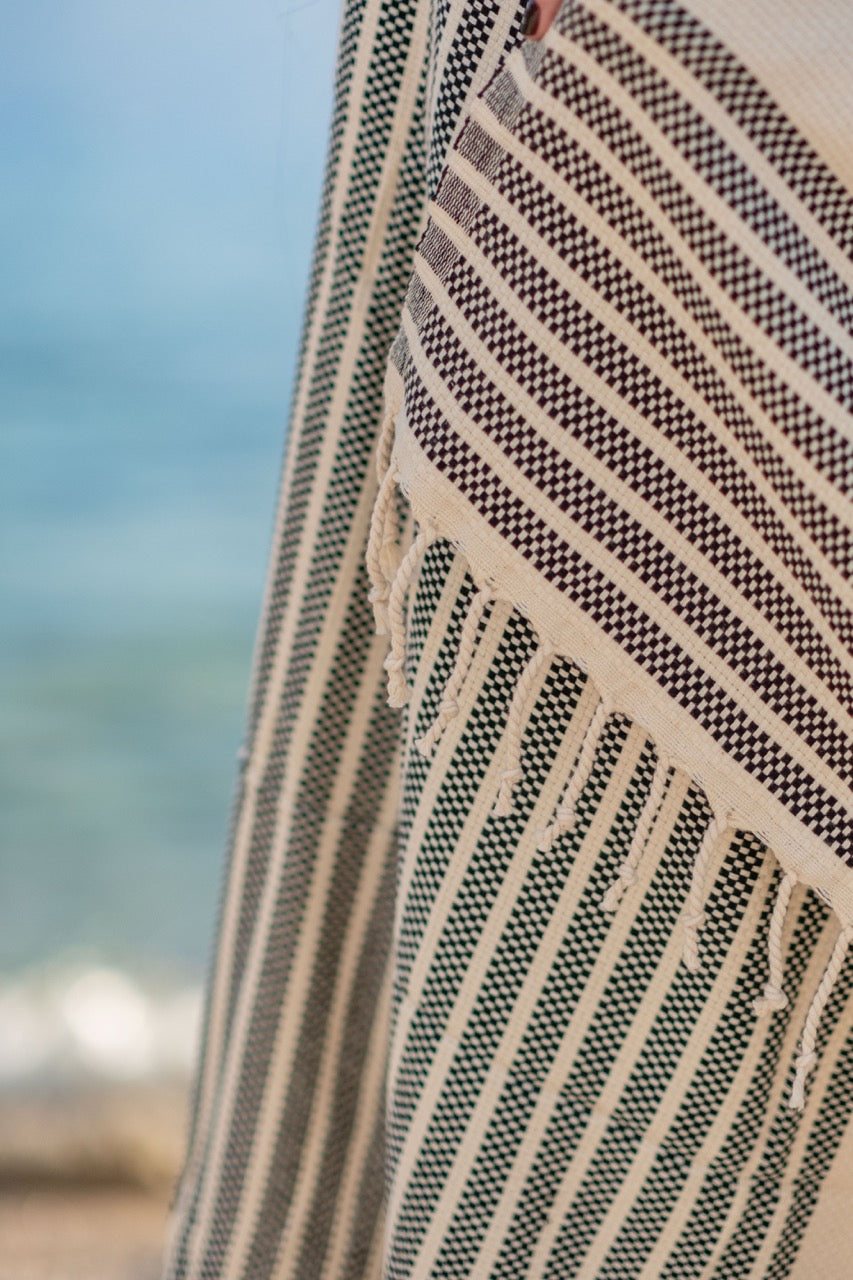 Beach Towel Marmara - black
