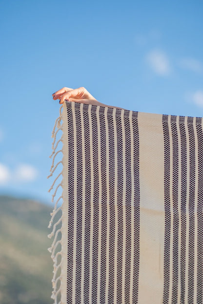 Beach Towel Marmara - black