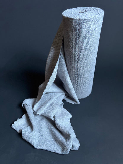 Tear-off microfiber towels on a roll, 50 pcs 30x30cm
