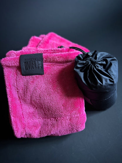 Car body towel 1200g, 40x60cm / pink
