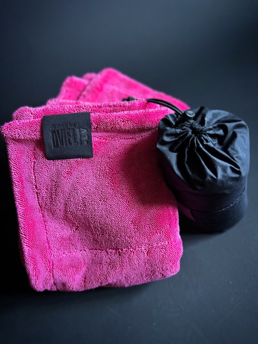 Car body towel 1200g, 40x60cm / pink