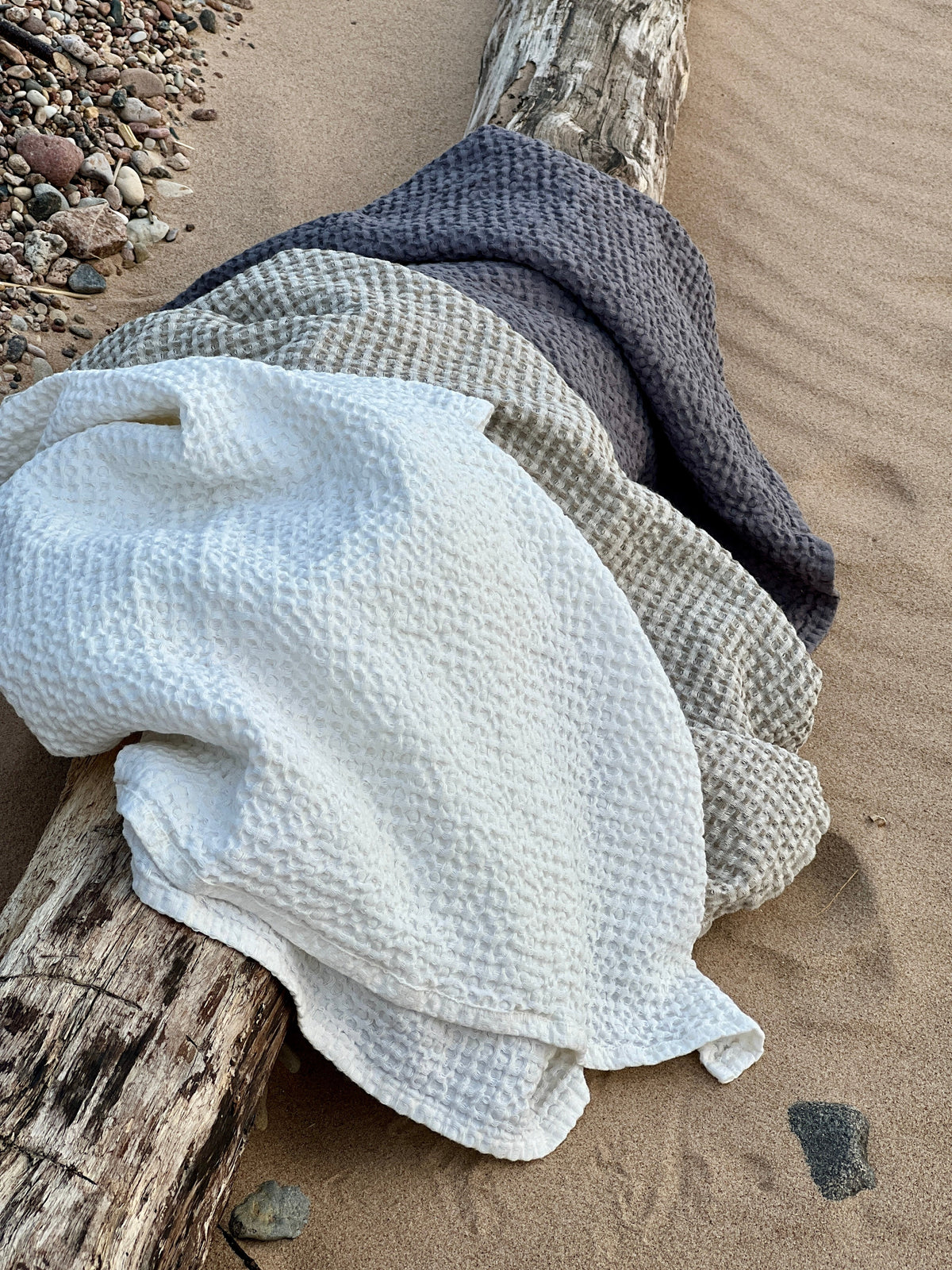 Linen sauna towel / 5 sizes / BROWN