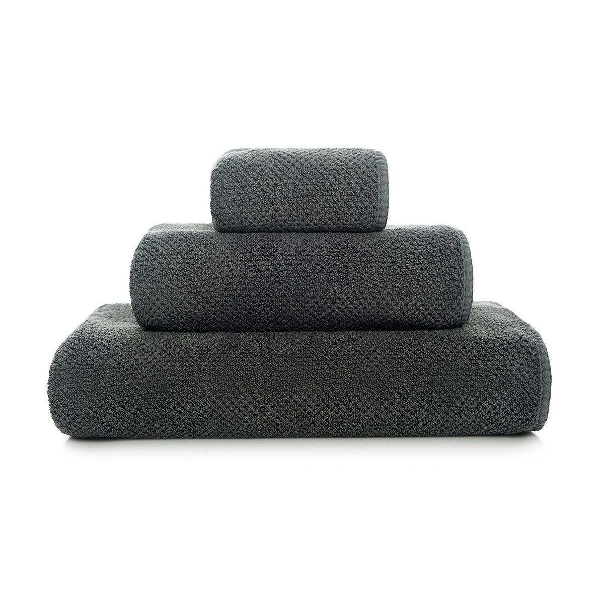 BEE WAFFLE TOWELS - STORM