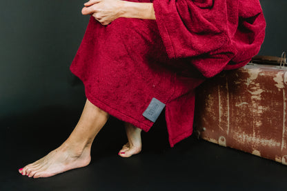 Pončo unisex – bordo