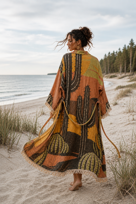 Cotton Bathrobe / CACTUS