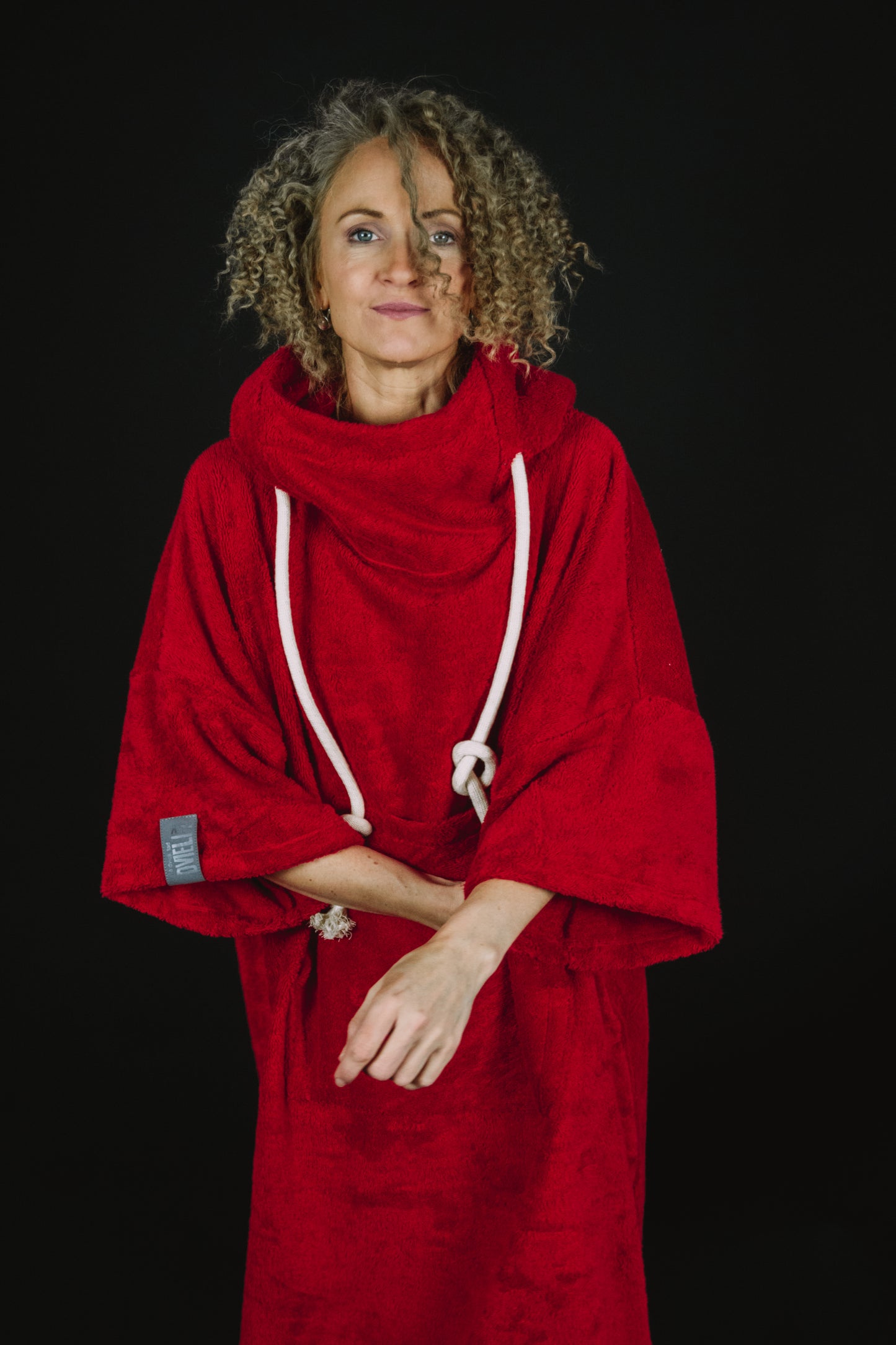 Pončo unisex – sarkans
