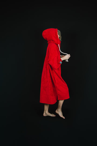 Pončo unisex – sarkans